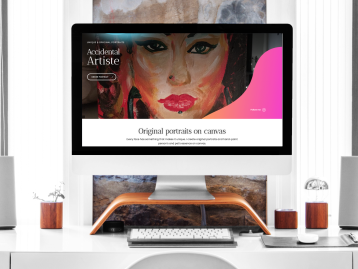 accedental artiste web design, website design,