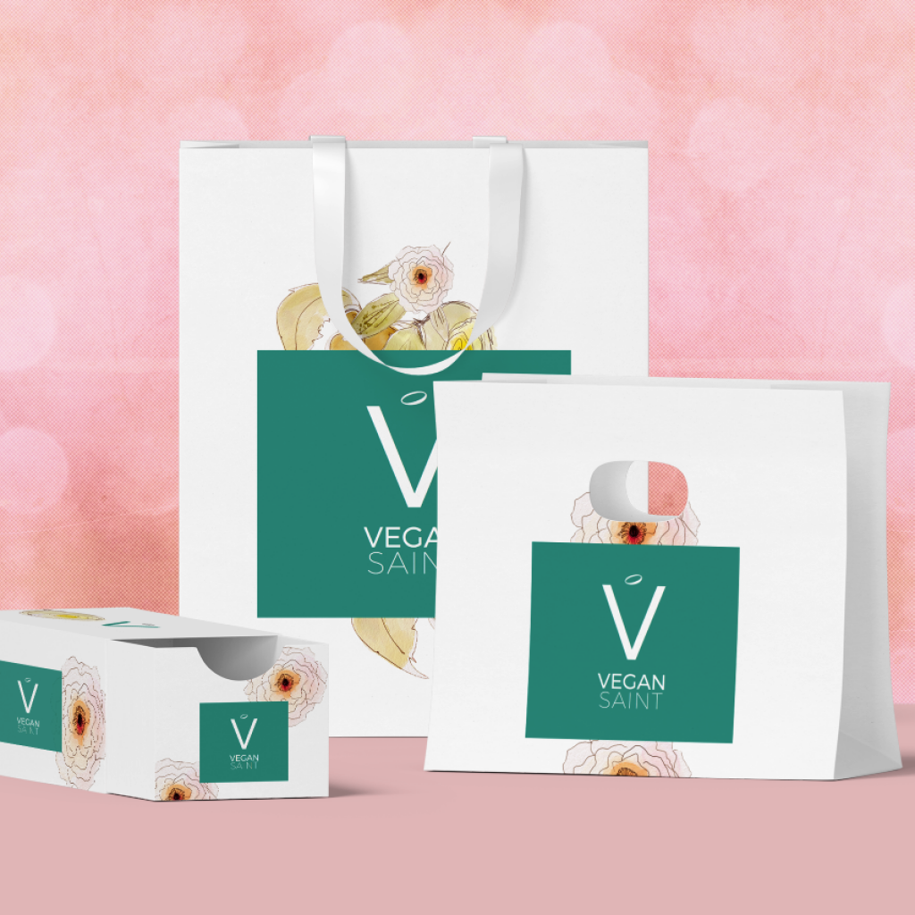 Vegan Saint logo design