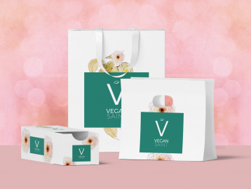 Vegan Saint logo design