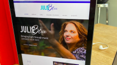 Julie Blue web design